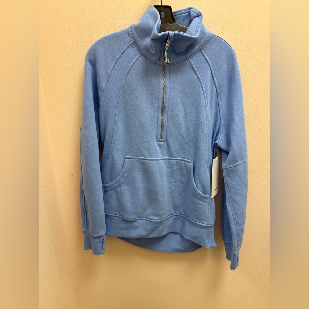 LuluLemon Scuba Oversized Funnel-Neck Half Zip Long in Sinatra Blue